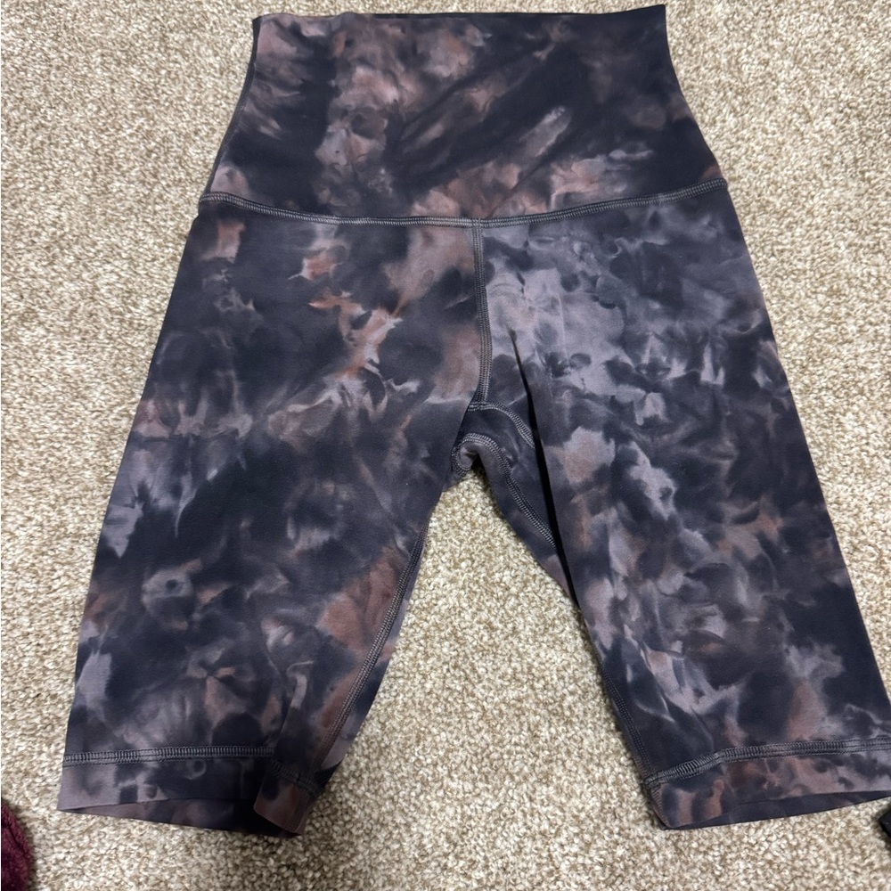lululemon athletica Black and Brown Bike Shorts